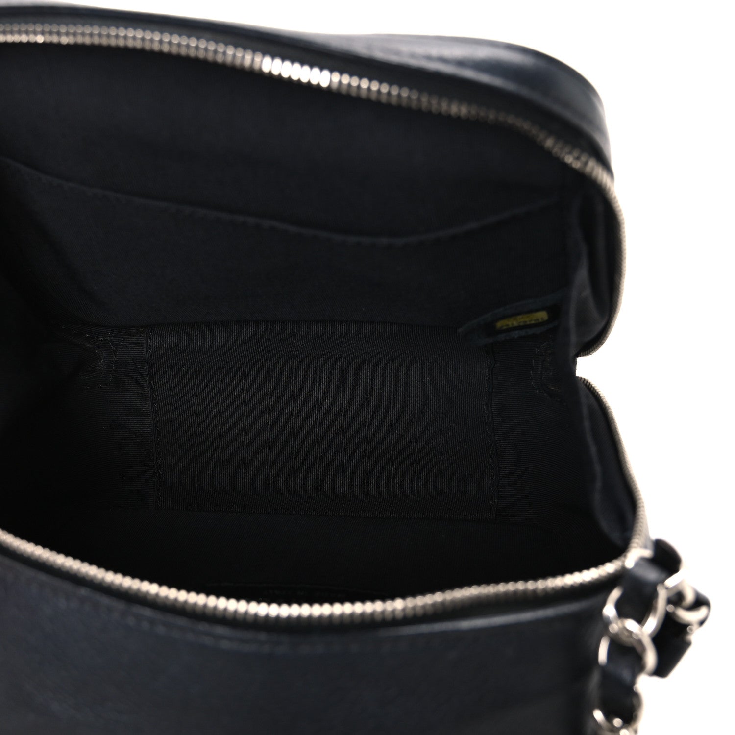 Lambskin Quilted Mini CC Box Camera Bag Black
