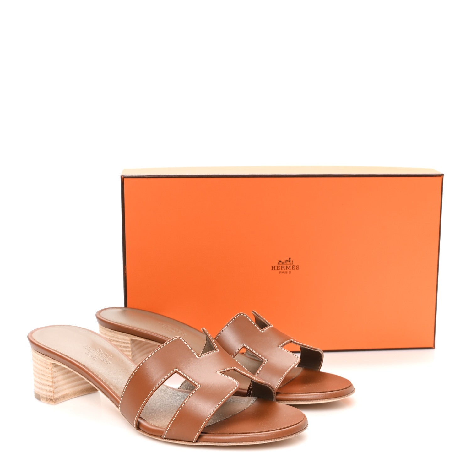 Calfskin Oasis Sandals 37.5 Gold