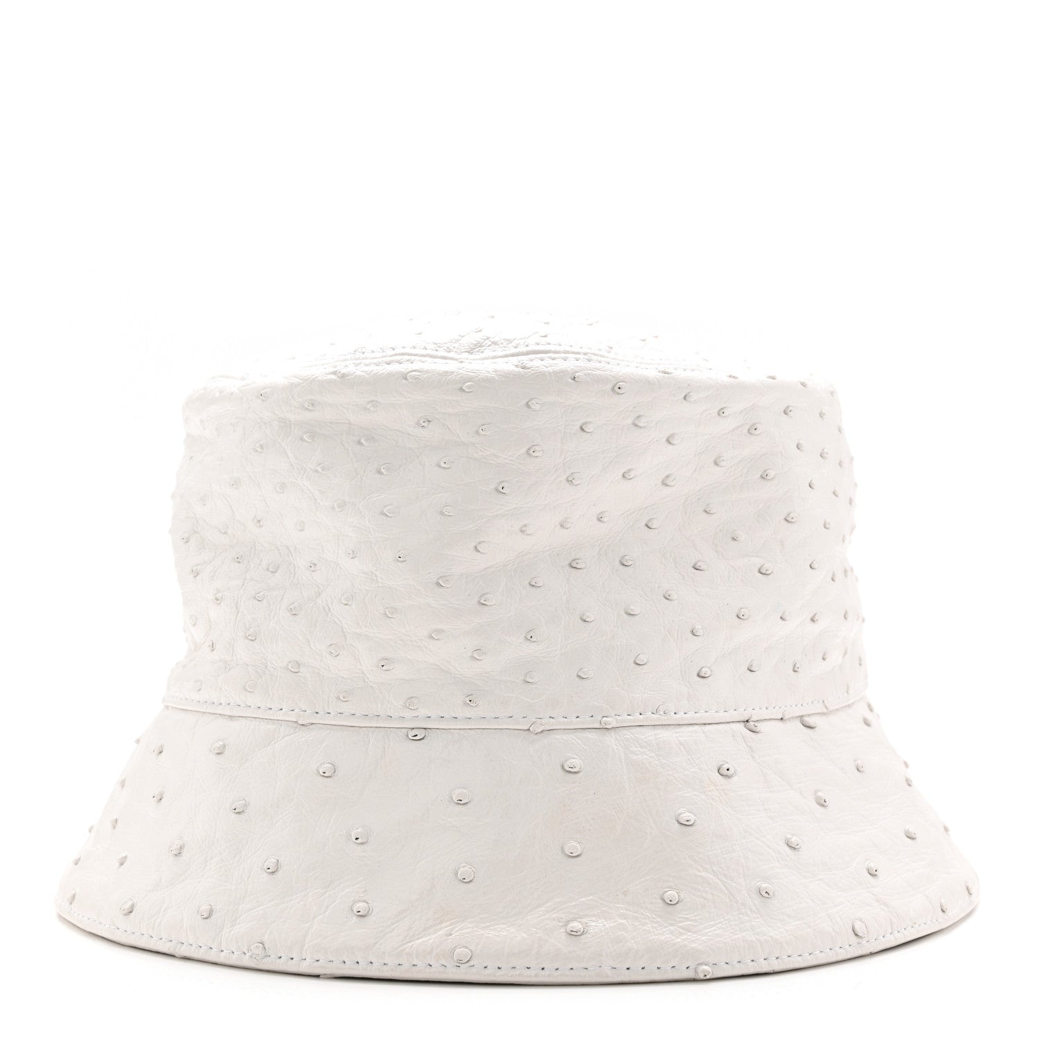 Ostrich Metal Triangle Womens Bucket Hat L White