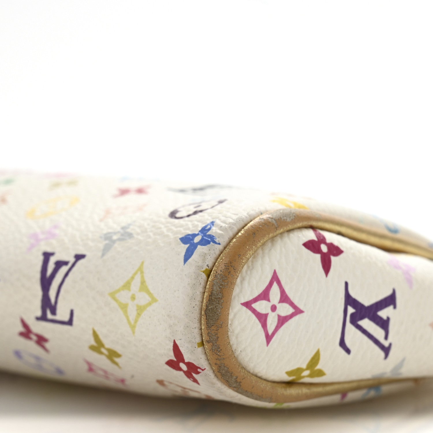 Monogram Multicolor Kate Clutch White