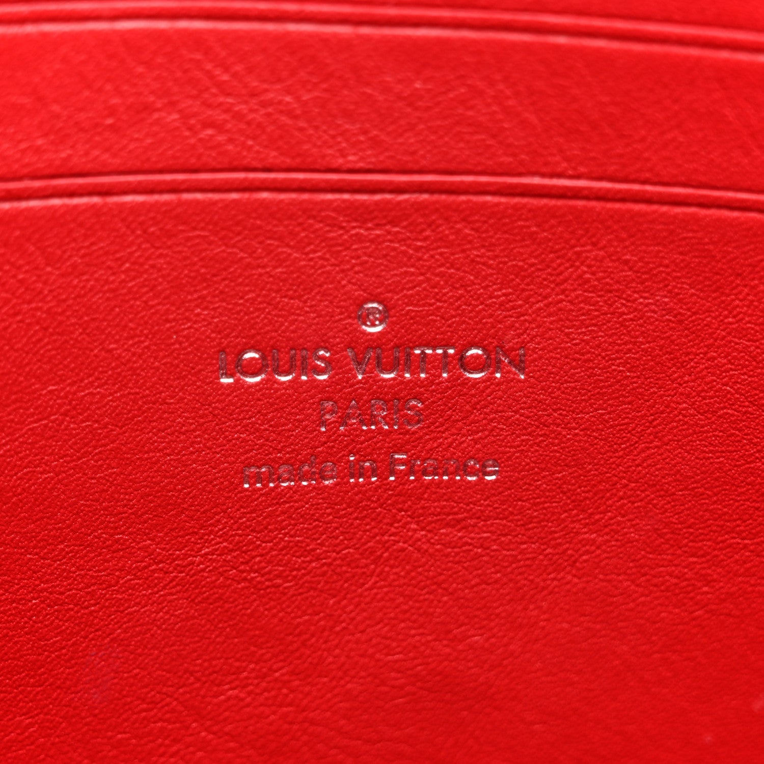 Calfskin New Wave Zipped Pochette Ecarlate