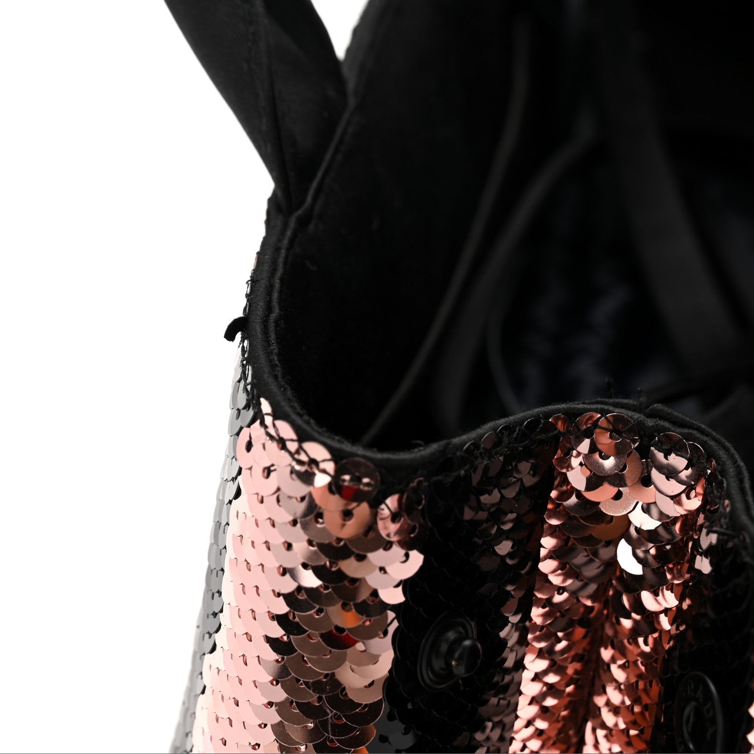 Sequin Broccato Tote Black Cipria