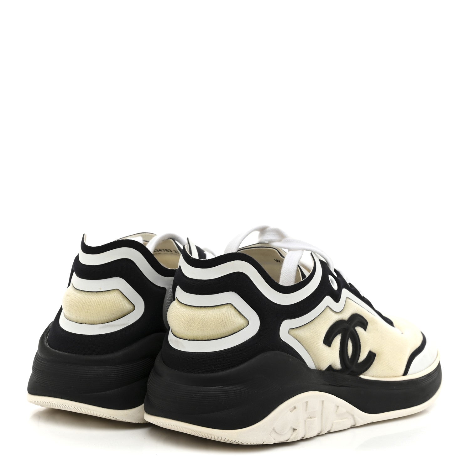 Lycra Womens CC Sneakers 37 White Black