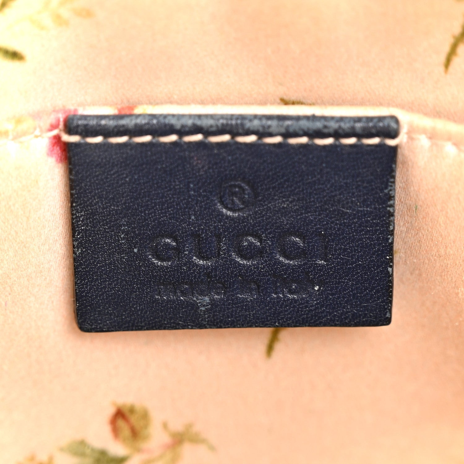 Denim Matelasse Small Pearly GG Marmont Chain Shoulder Bag Blue