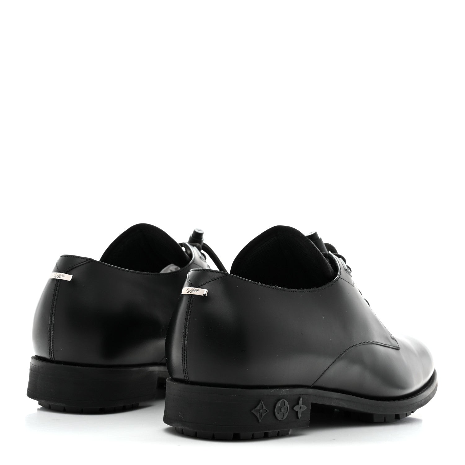 Calfskin Mens Formal Derby Shoes 9 Black