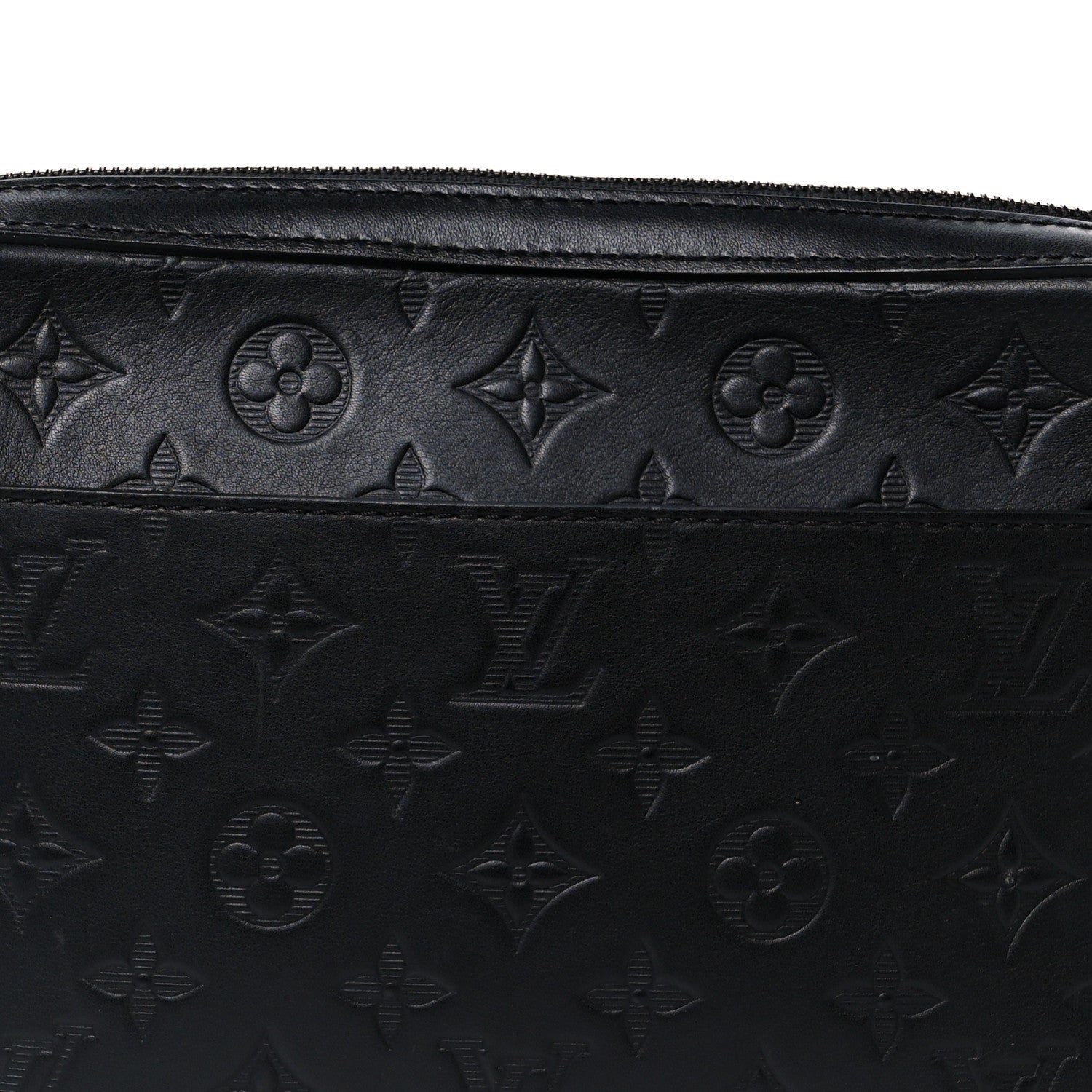 Calfskin Monogram Shadow Duo Messenger Black