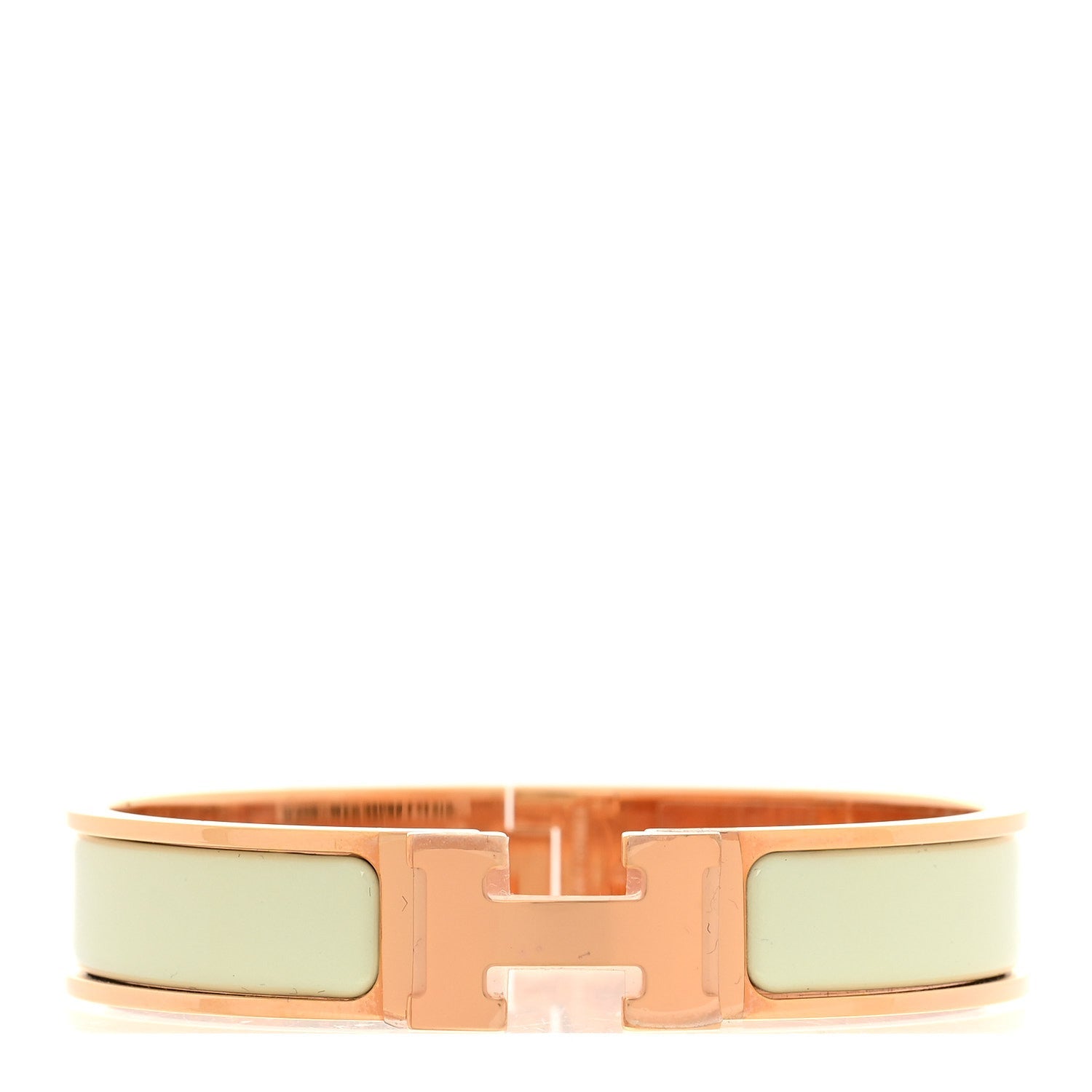 Enamel Narrow Clic Clac H Bracelet PM Vert FIzz