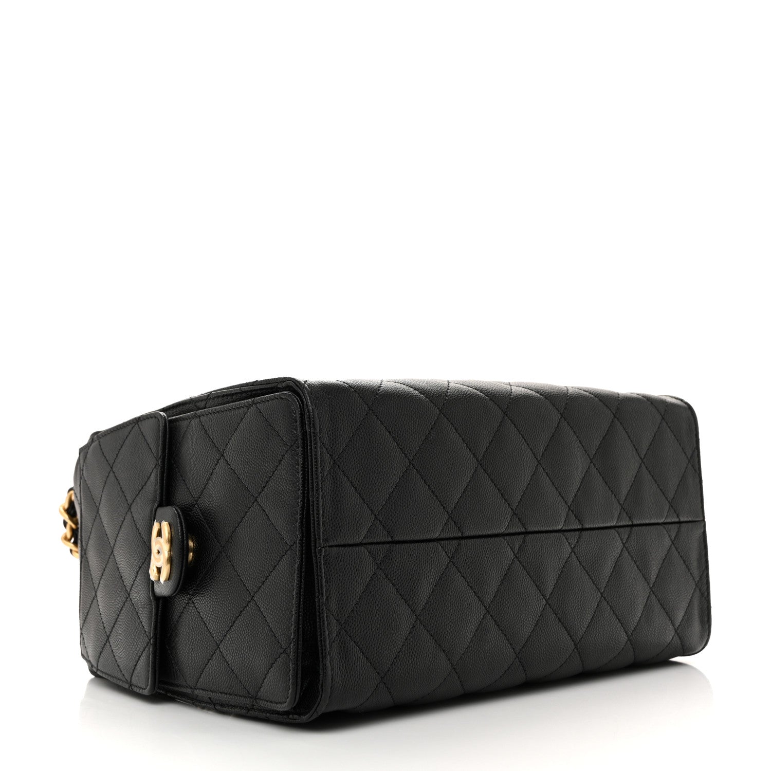 Caviar Quilted Small Chanel 25 Handbag Black