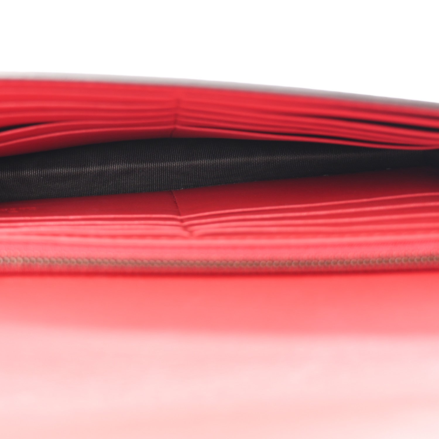 Calfskin Mini Peony Pearly Wallet on Chain Red