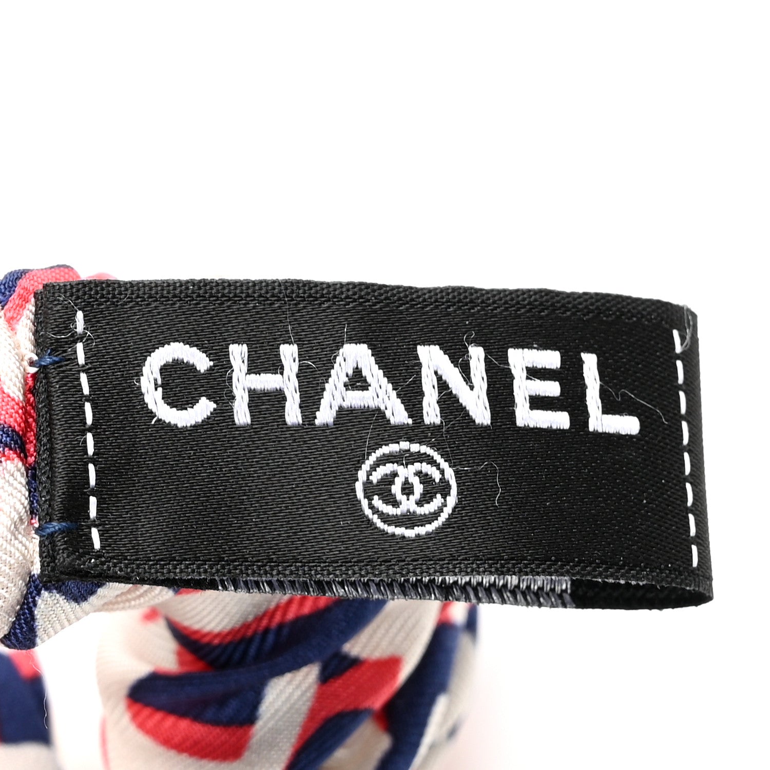 Silk CC Twilly Hair Tie Blue Multicolor