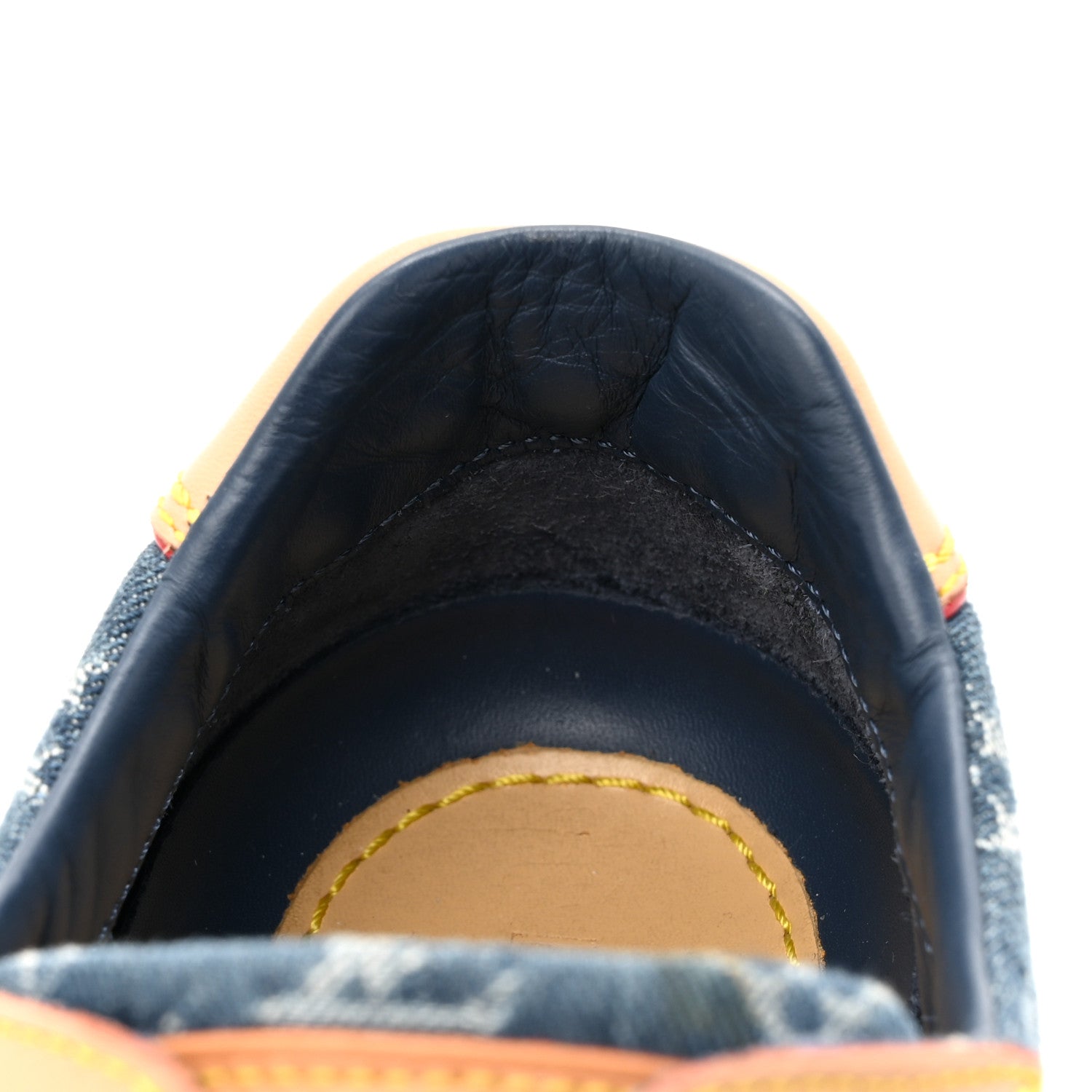 Denim Monogram Sneakers 35 Blue