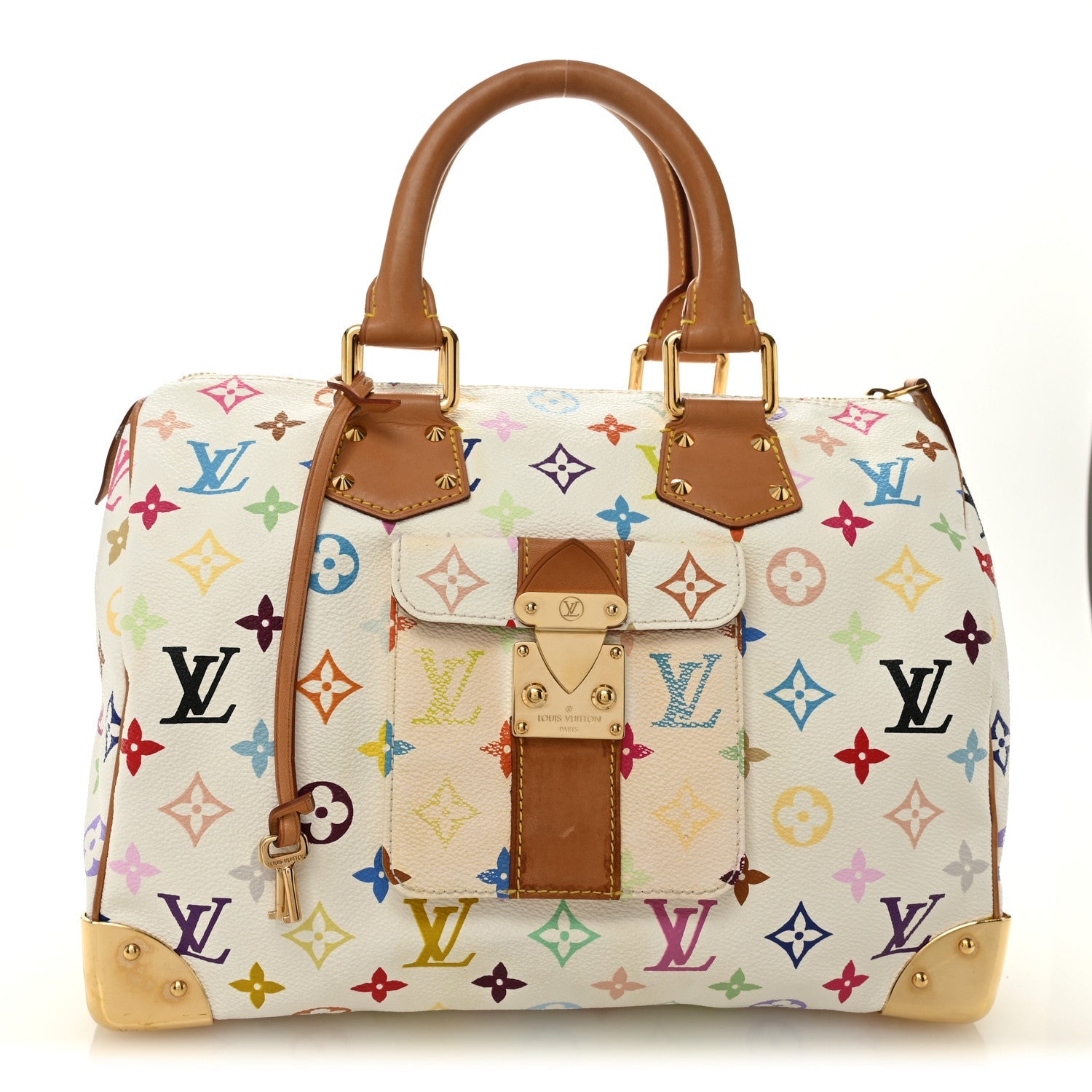 Monogram Multicolor Speedy 30 White