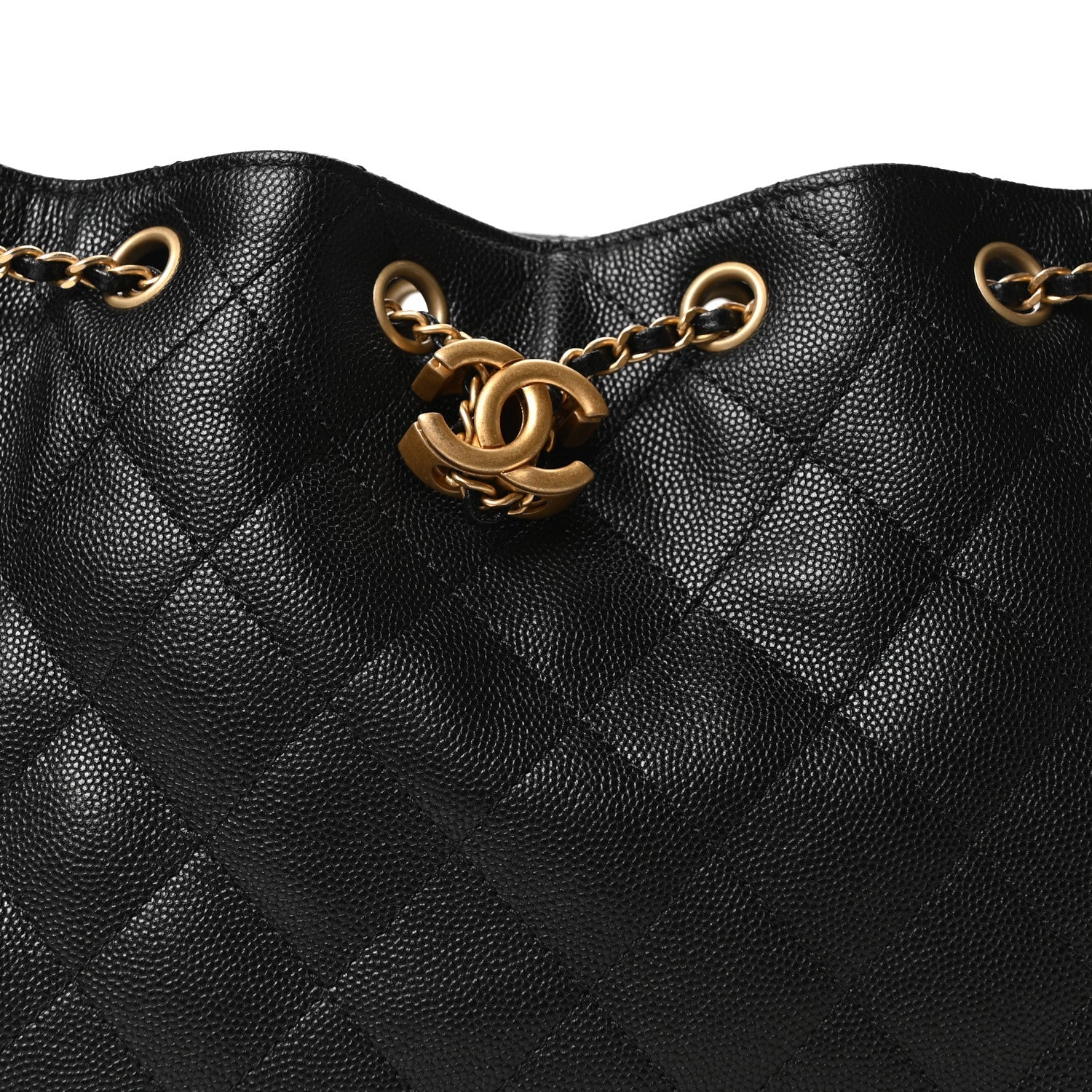 Caviar Quilted Small Chanel 25 Handbag Black