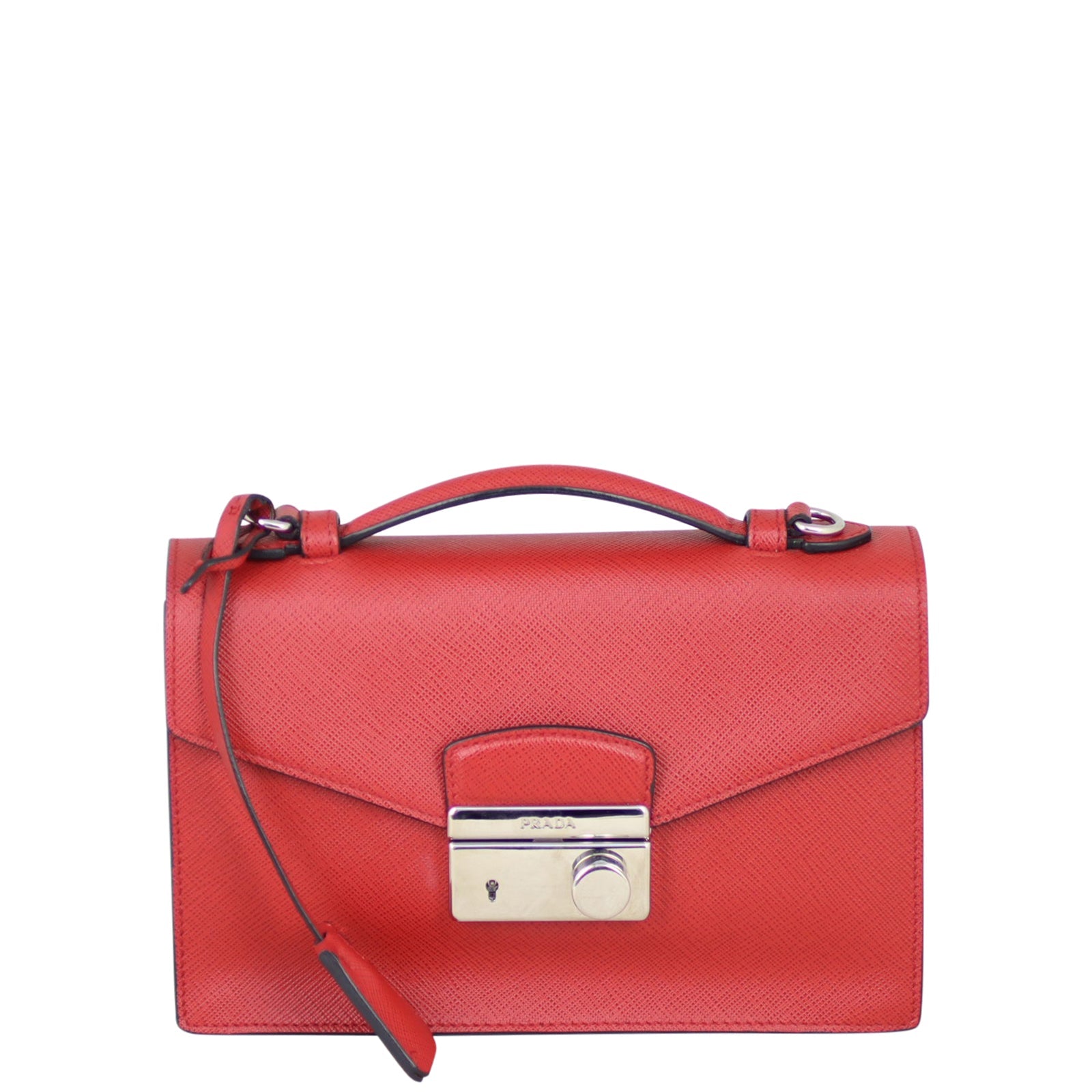 Prada Saffiano Lux Sound Crossbody Bag