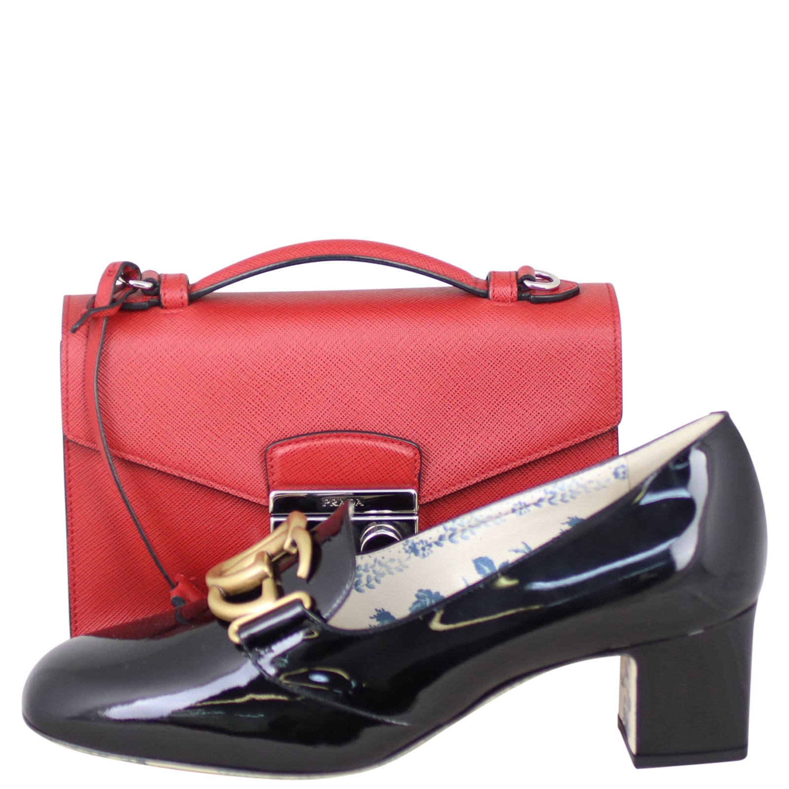Prada Saffiano Lux Sound Crossbody Bag