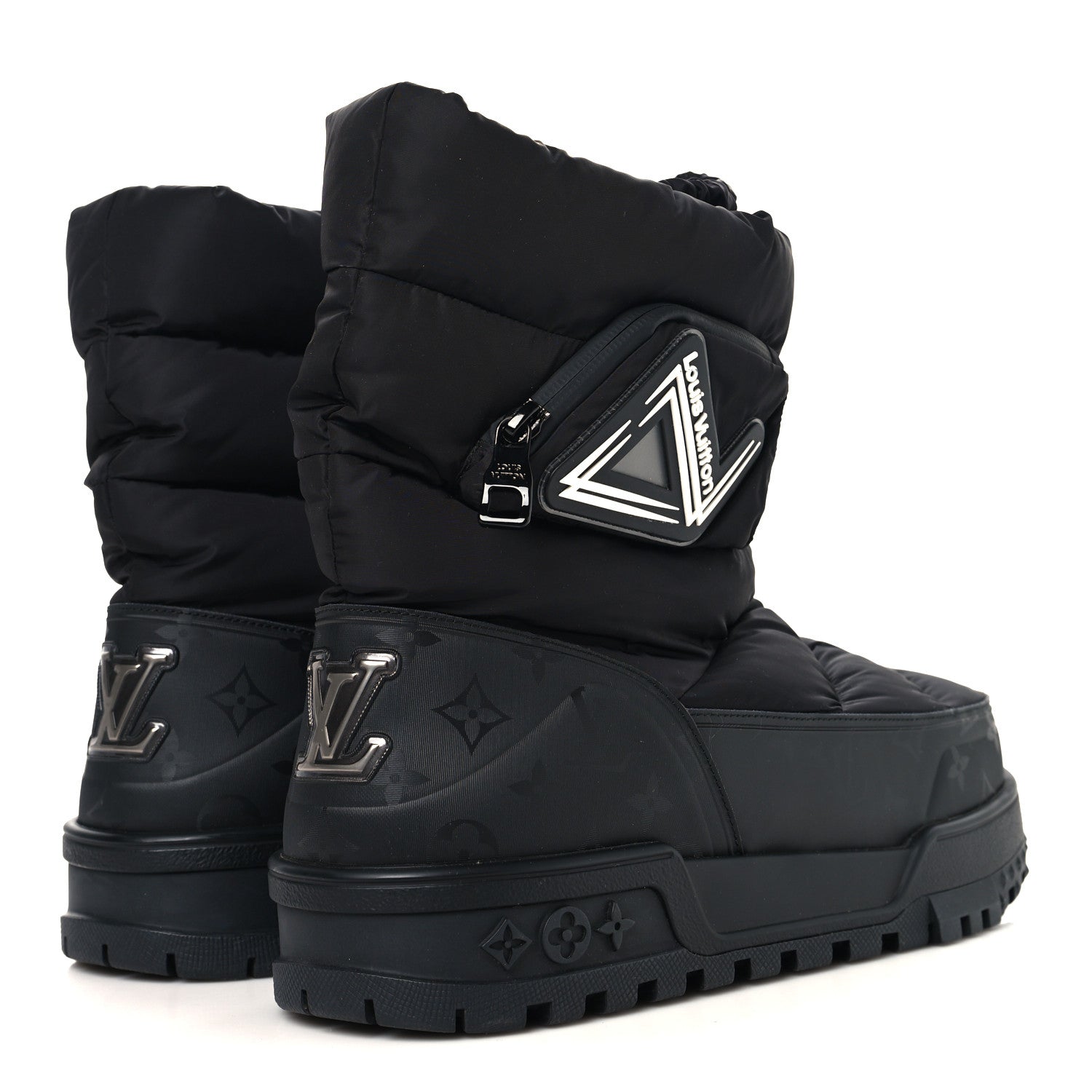 Nylon Monogram LV Alpine Mens Boot 9 Black