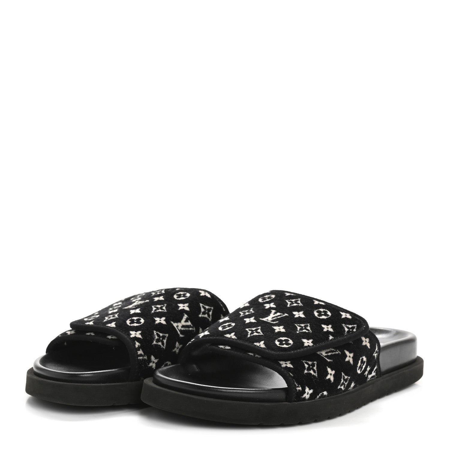 Monogram Mens Miami Mules 8.5 Black