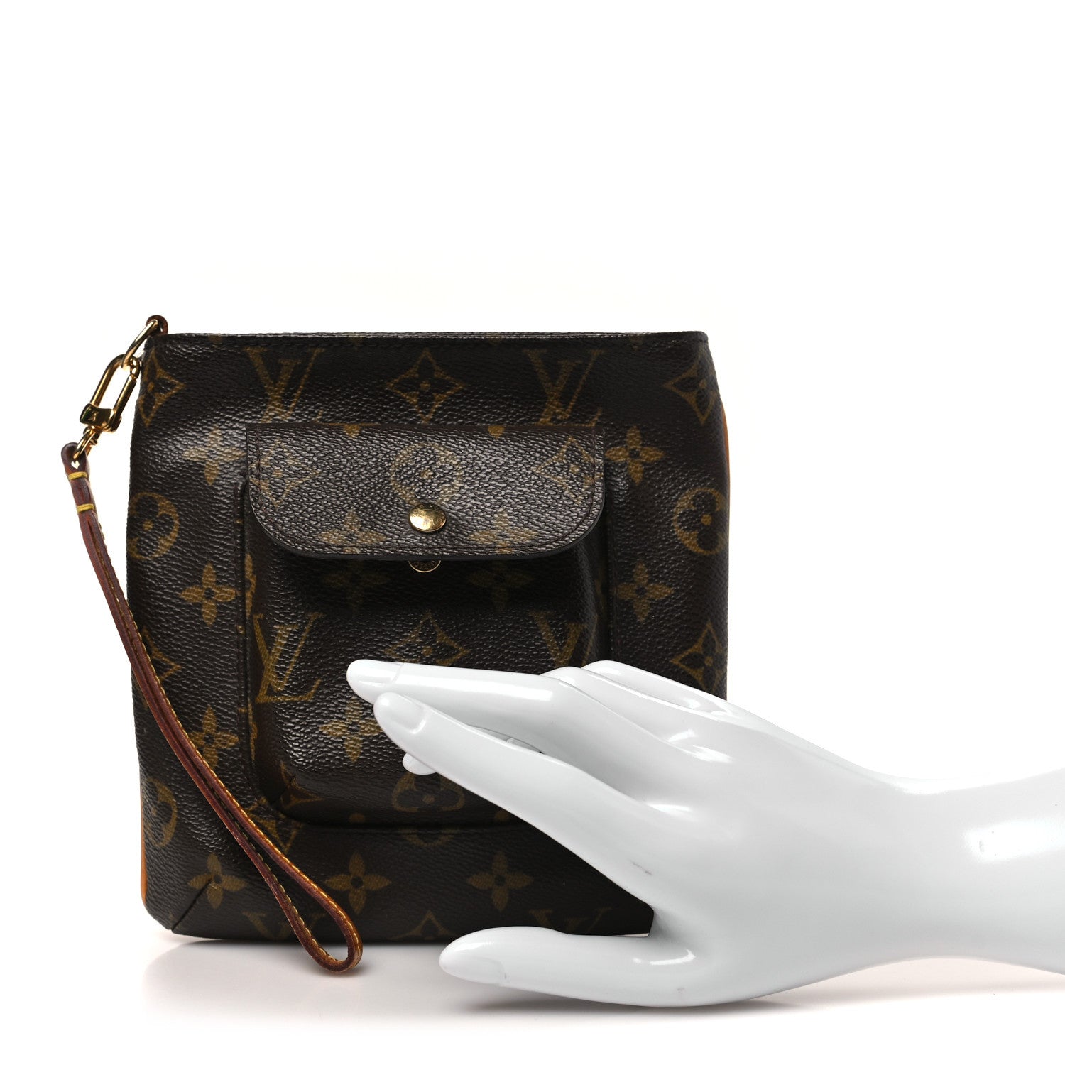 Monogram Partition Wristlet