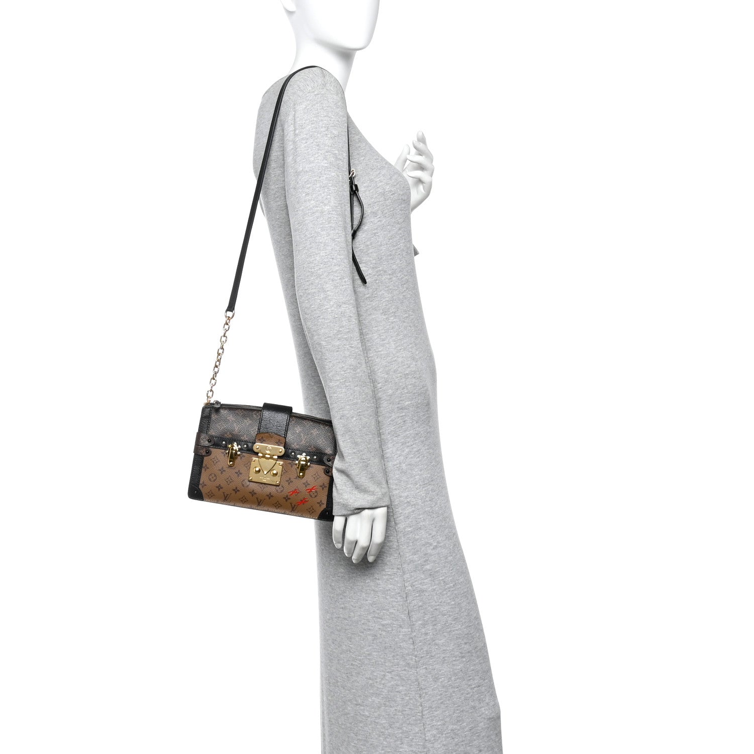 Reverse Monogram Trunk Clutch