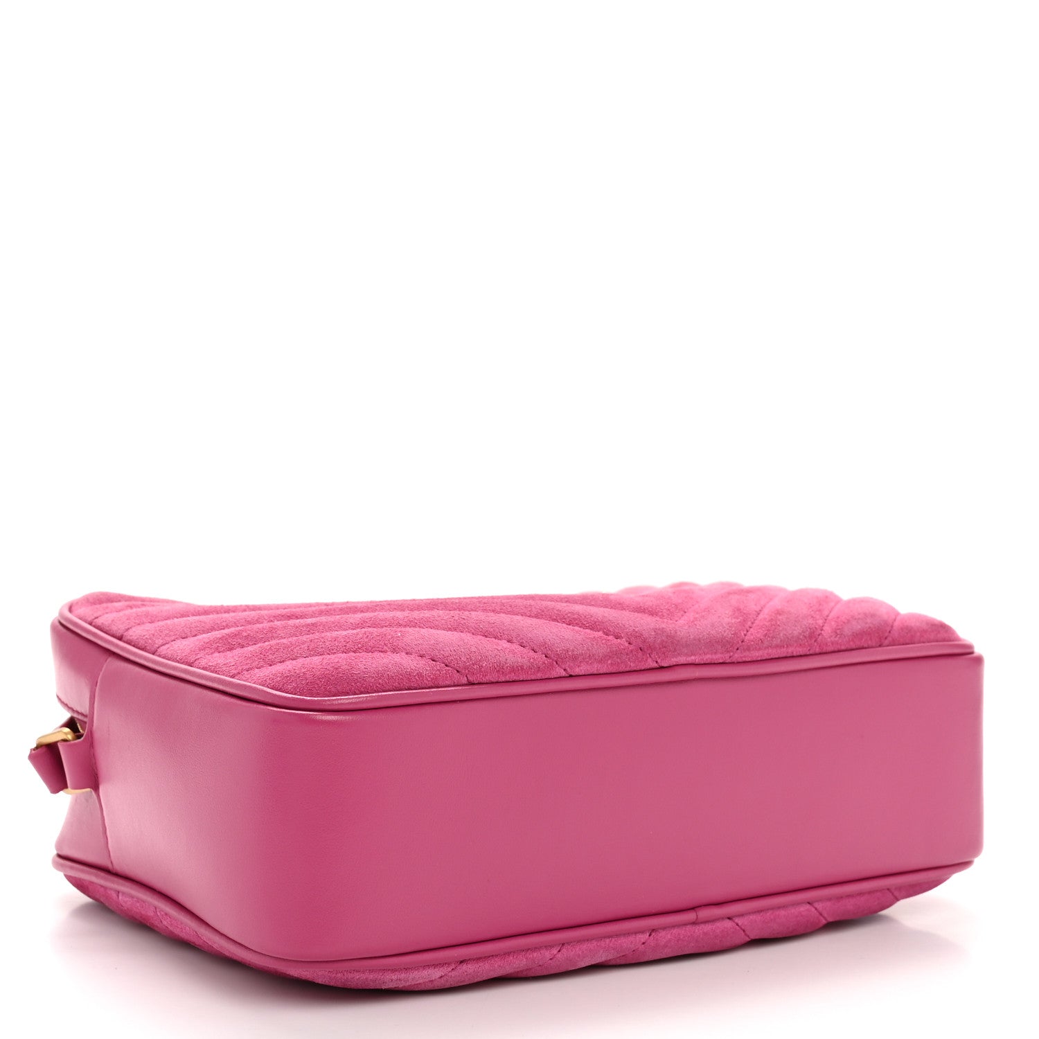 Suede Matelasse Monogram Lou Camera Bag Rose