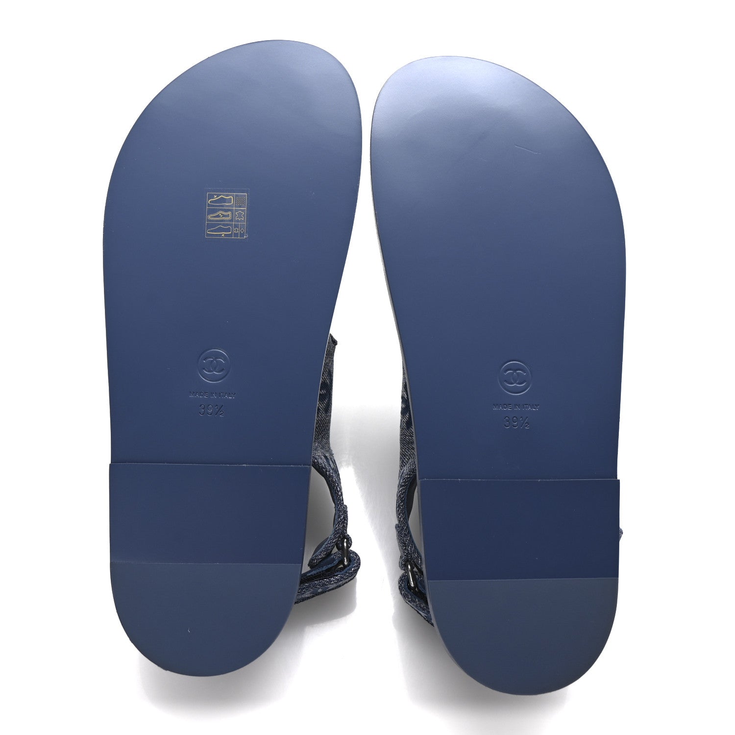 Denim CC Dad Sandals 39.5 Blue