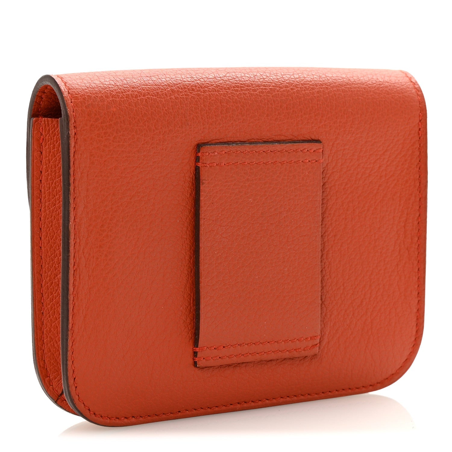 Evercolor Bi-Color Constance Slim Wallet Terre Battue Capucine