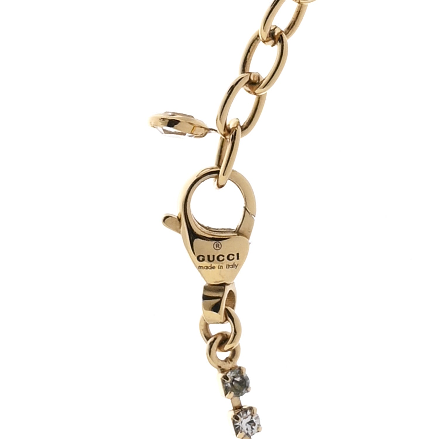 Metal Crystal Pearl Blondie Necklace Gold