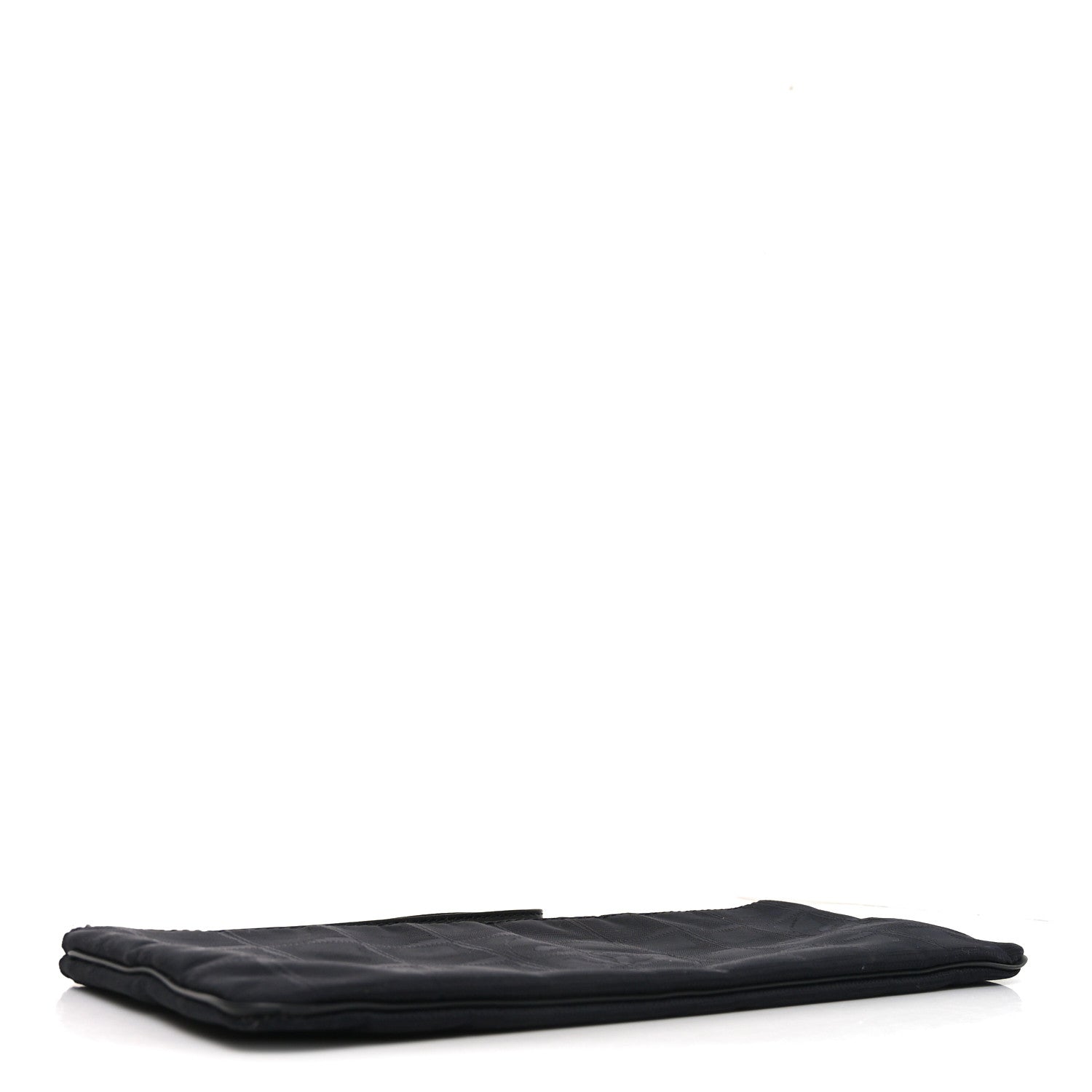 Nylon Travel Ligne Long Zip Wristlet Black