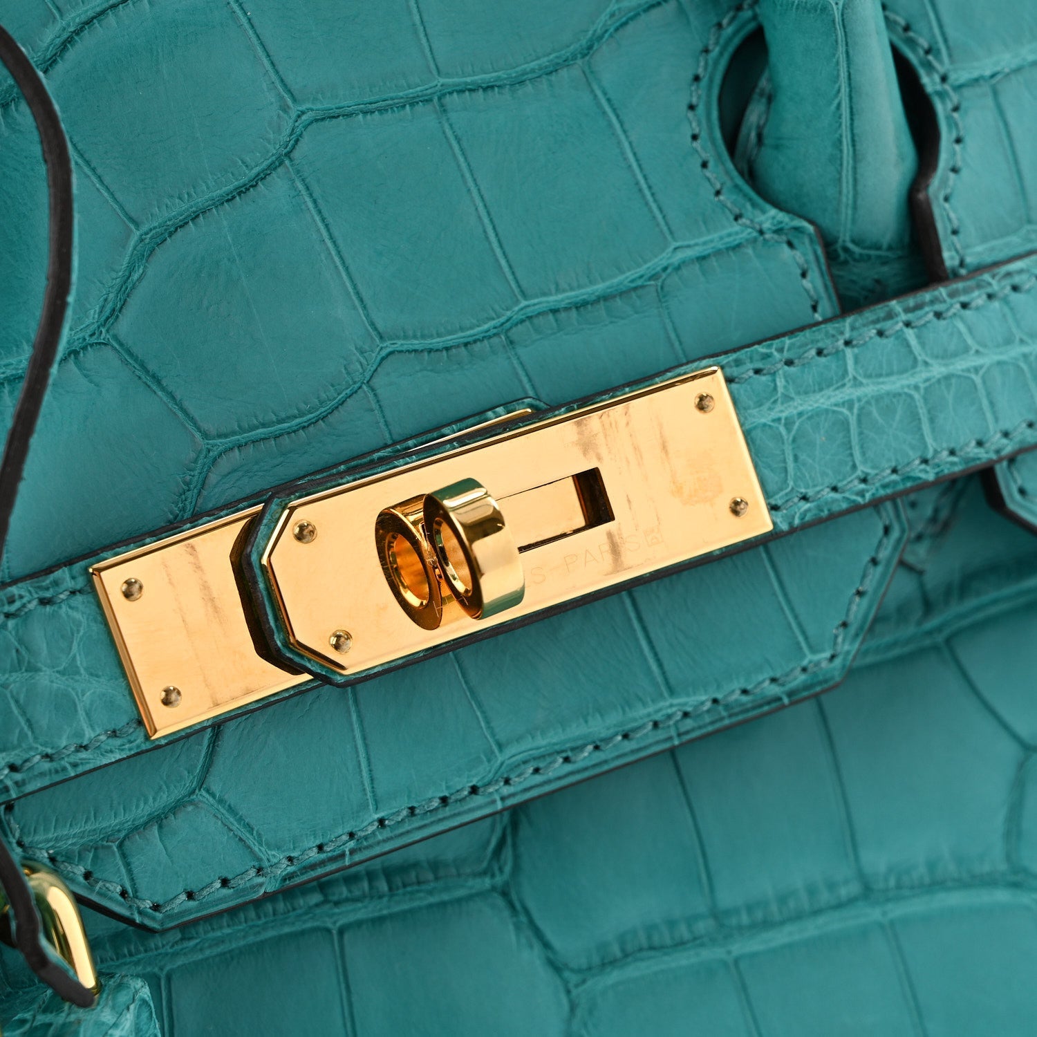 Matte Alligator Birkin 30 Bleu Paon
