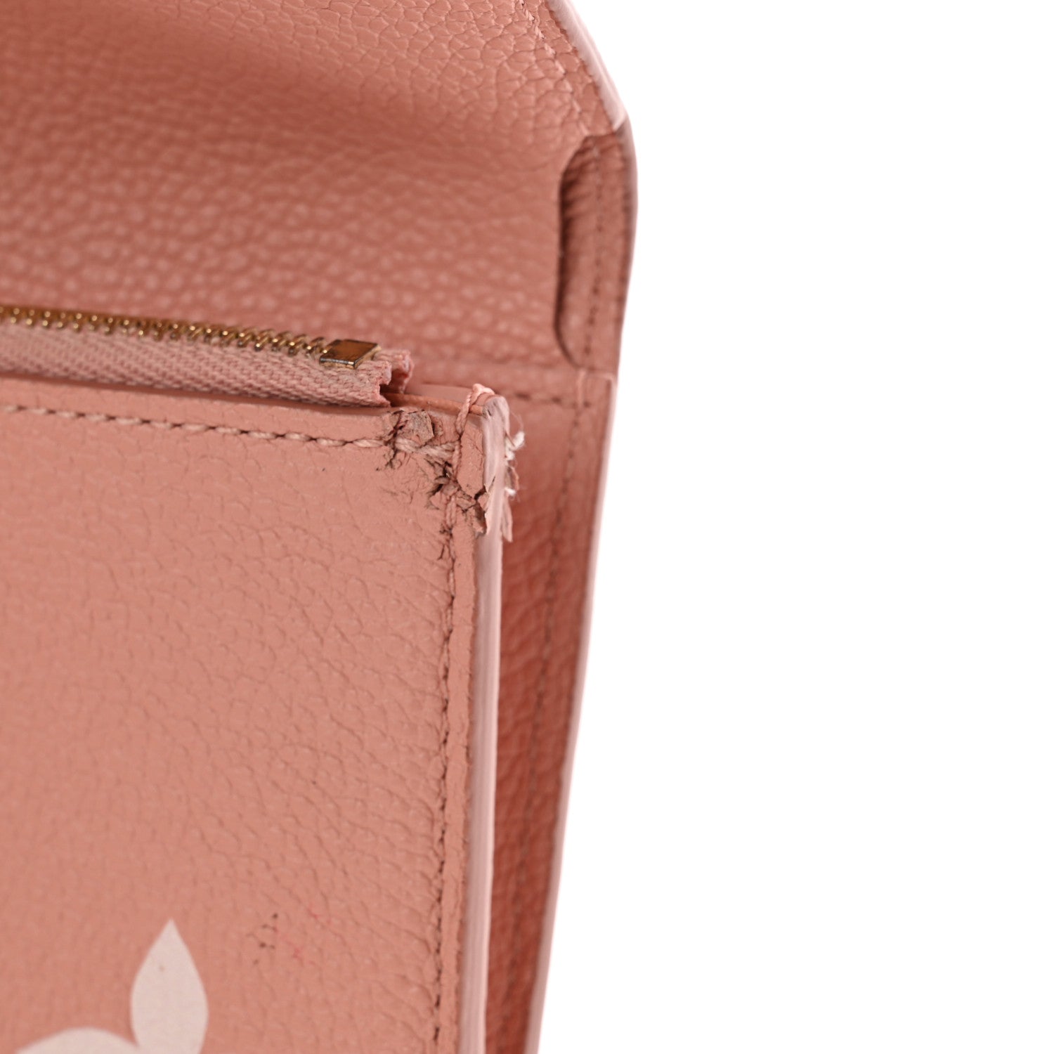 Empreinte Monogram Giant Victorine Wallet Rose Trianon Creme