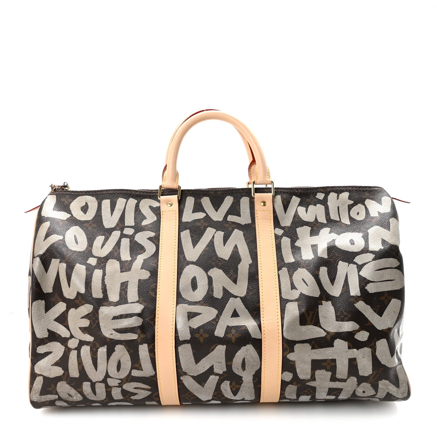 Monogram Graffiti Keepall 50 Silver