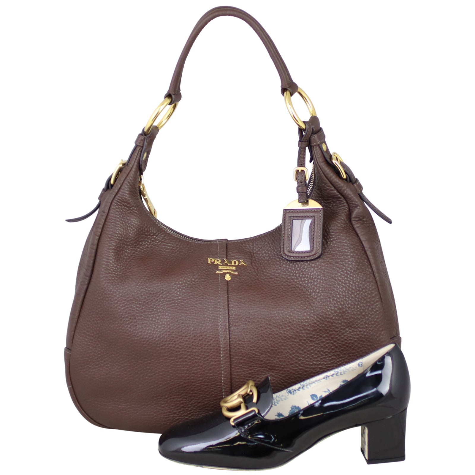 Prada Vitello Daino Hobo