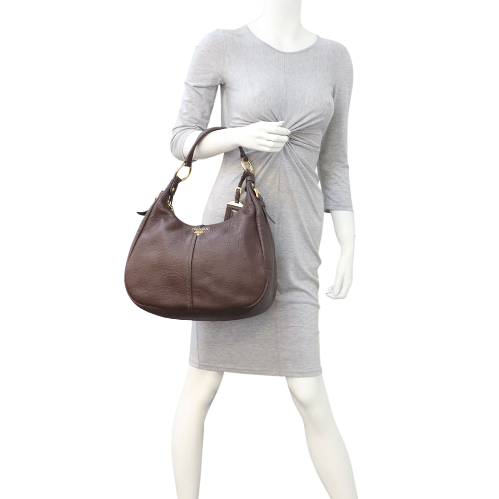 Prada Vitello Daino Hobo