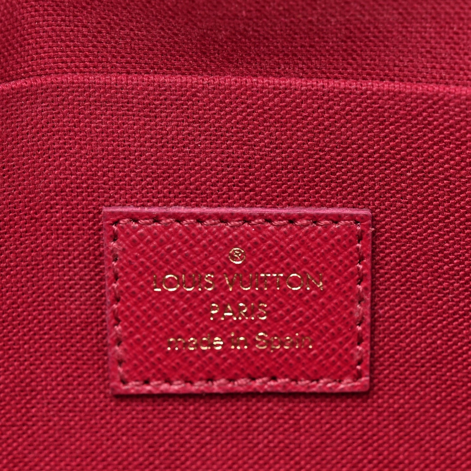 Monogram Pochette Felicie Chain Wallet Fuchsia
