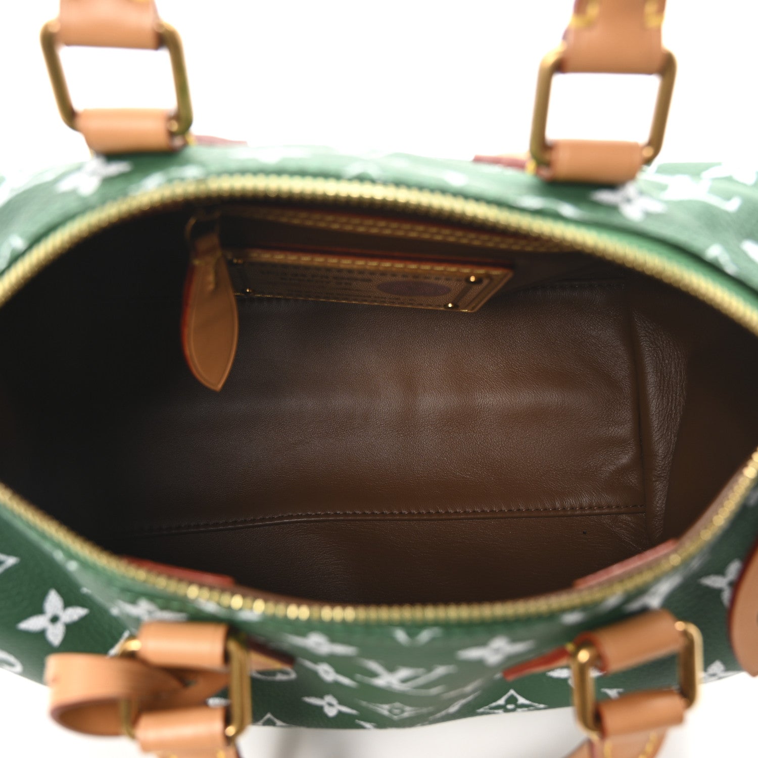 Calfskin Monogram Speedy P9 Bandouliere 25 Green
