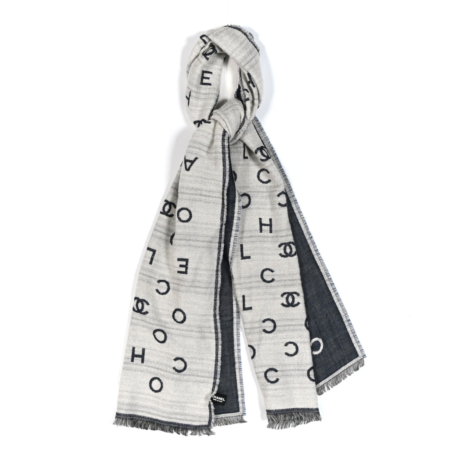 Cashmere CC Scarf Grey Blue