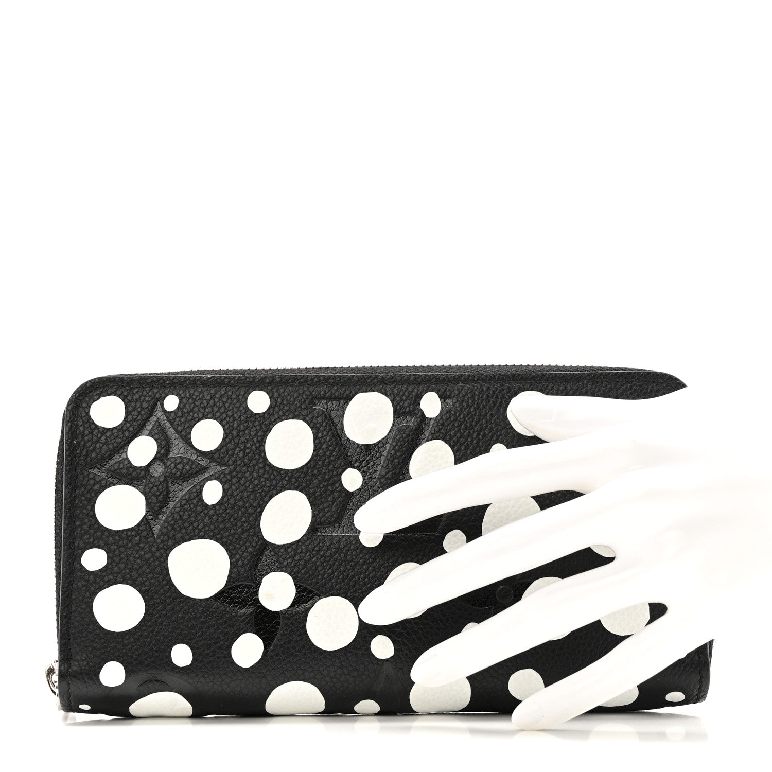 LV X YK Empreinte Zippy Wallet Black White