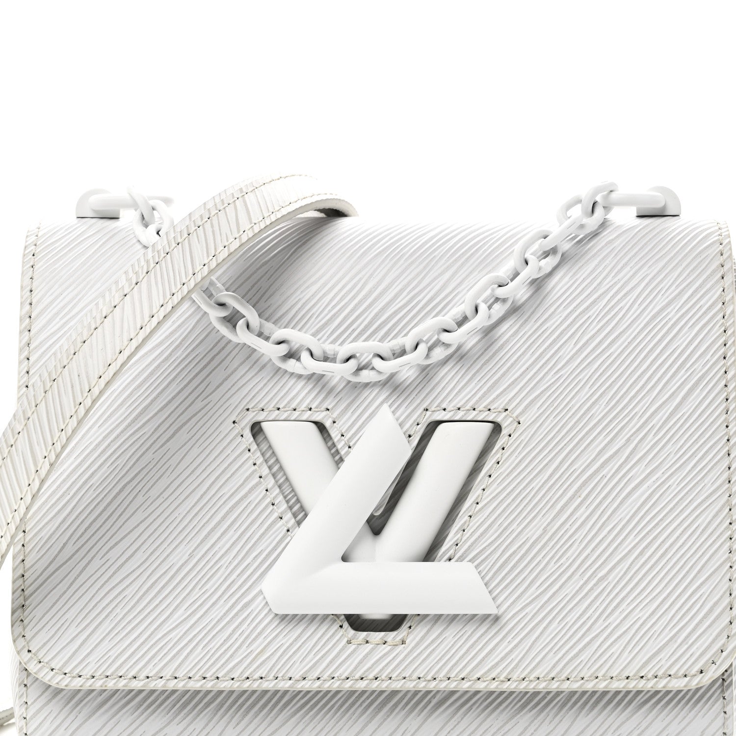 Epi Twist Shoulder Bag PM Matte White