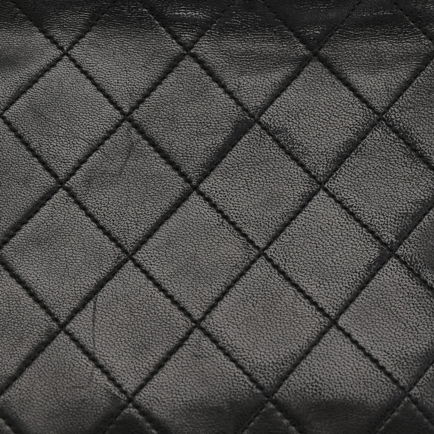 Lambskin Quilted Small Single Flap Black