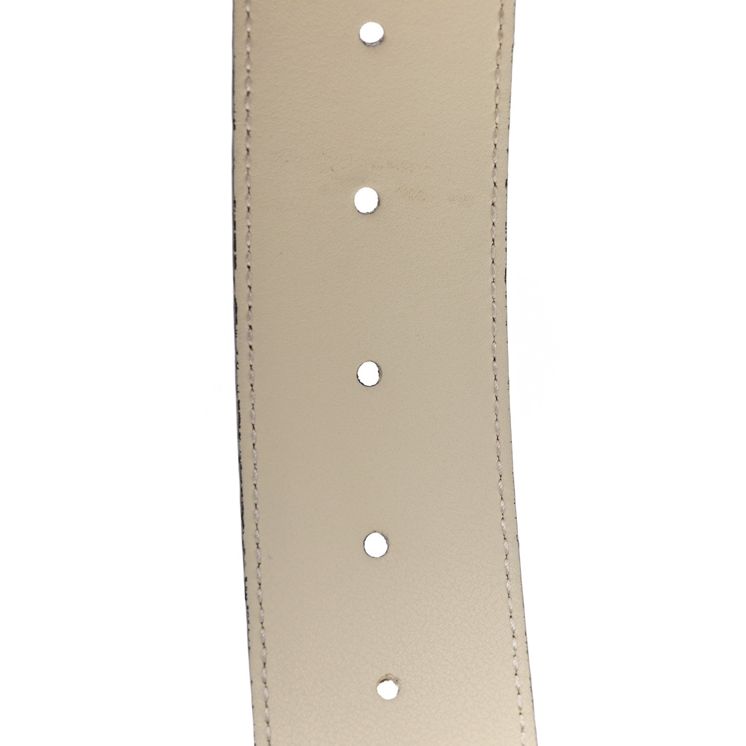 Calfskin Double G 40mm Belt 85 34 Mystic White