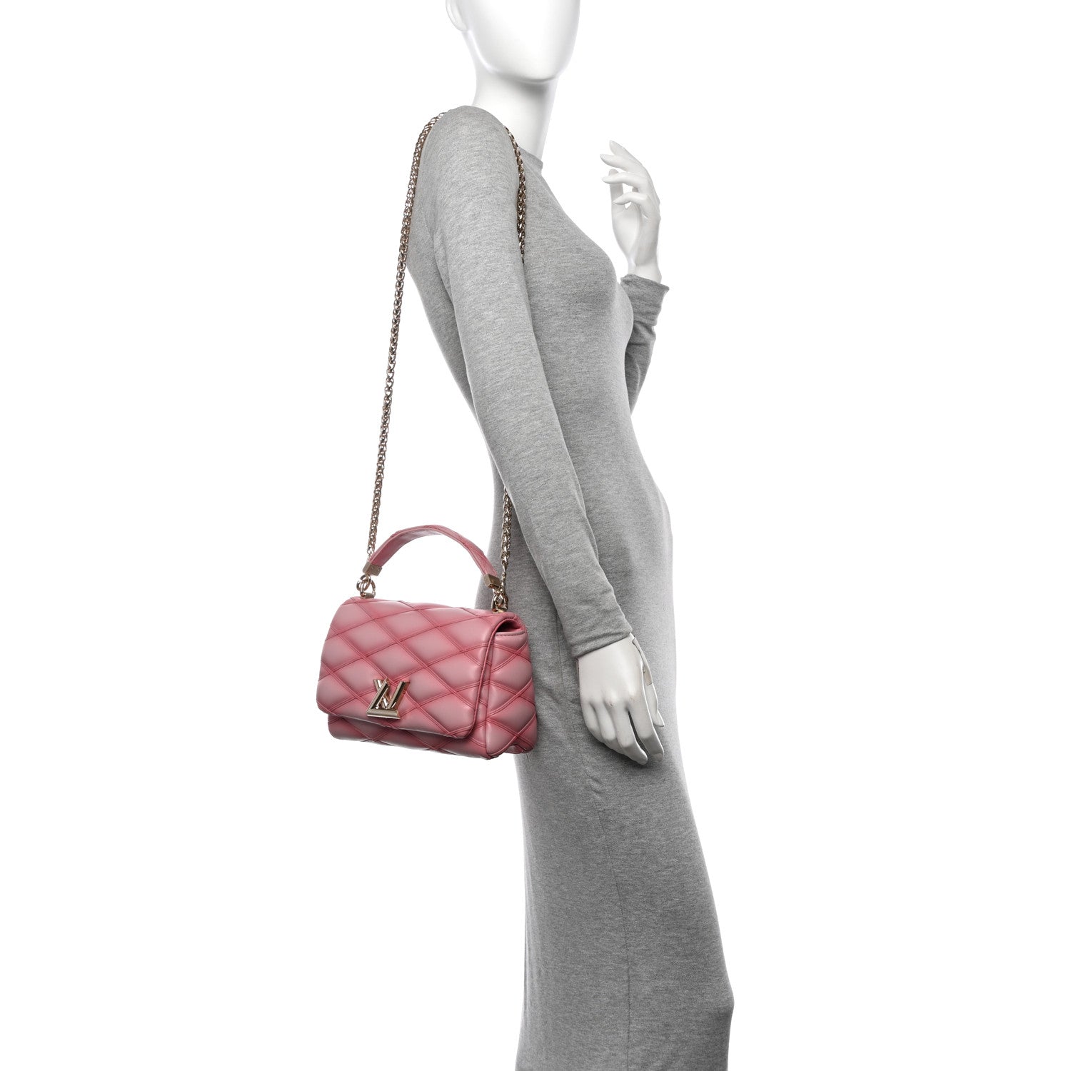Lambskin Malletage Top Handle GO-14 MM Raspberry