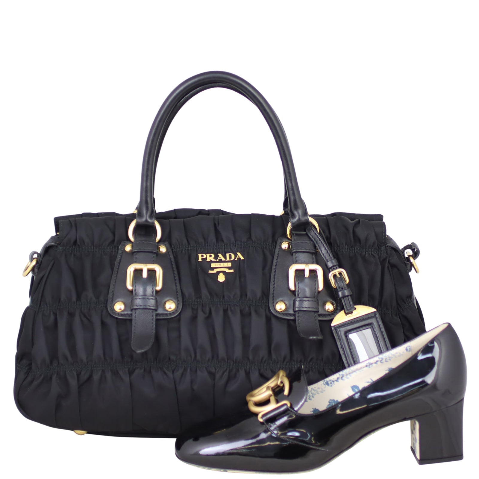 Prada Tessuto Gaufe Small Tote