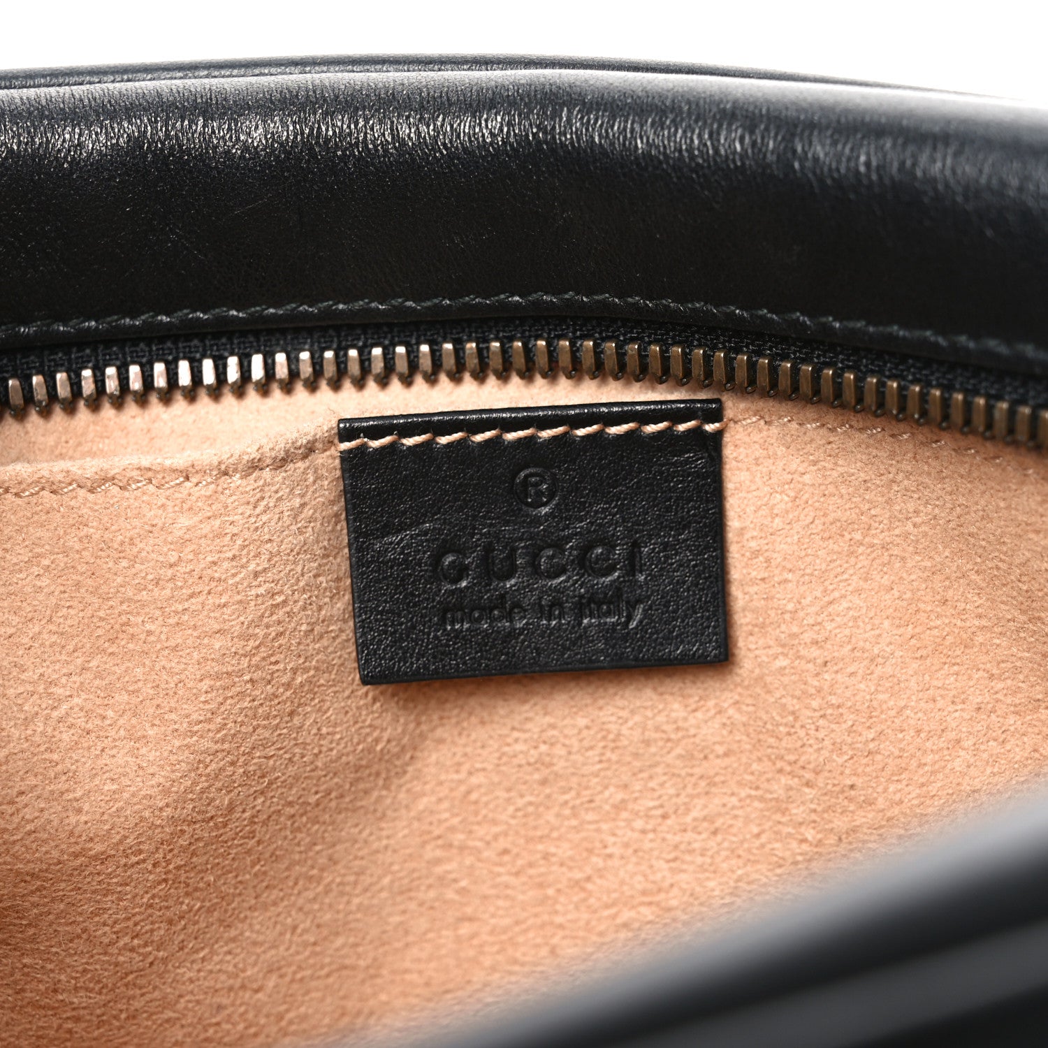 Calfskin Matelasse Small GG Marmont Chain Shoulder Bag Black