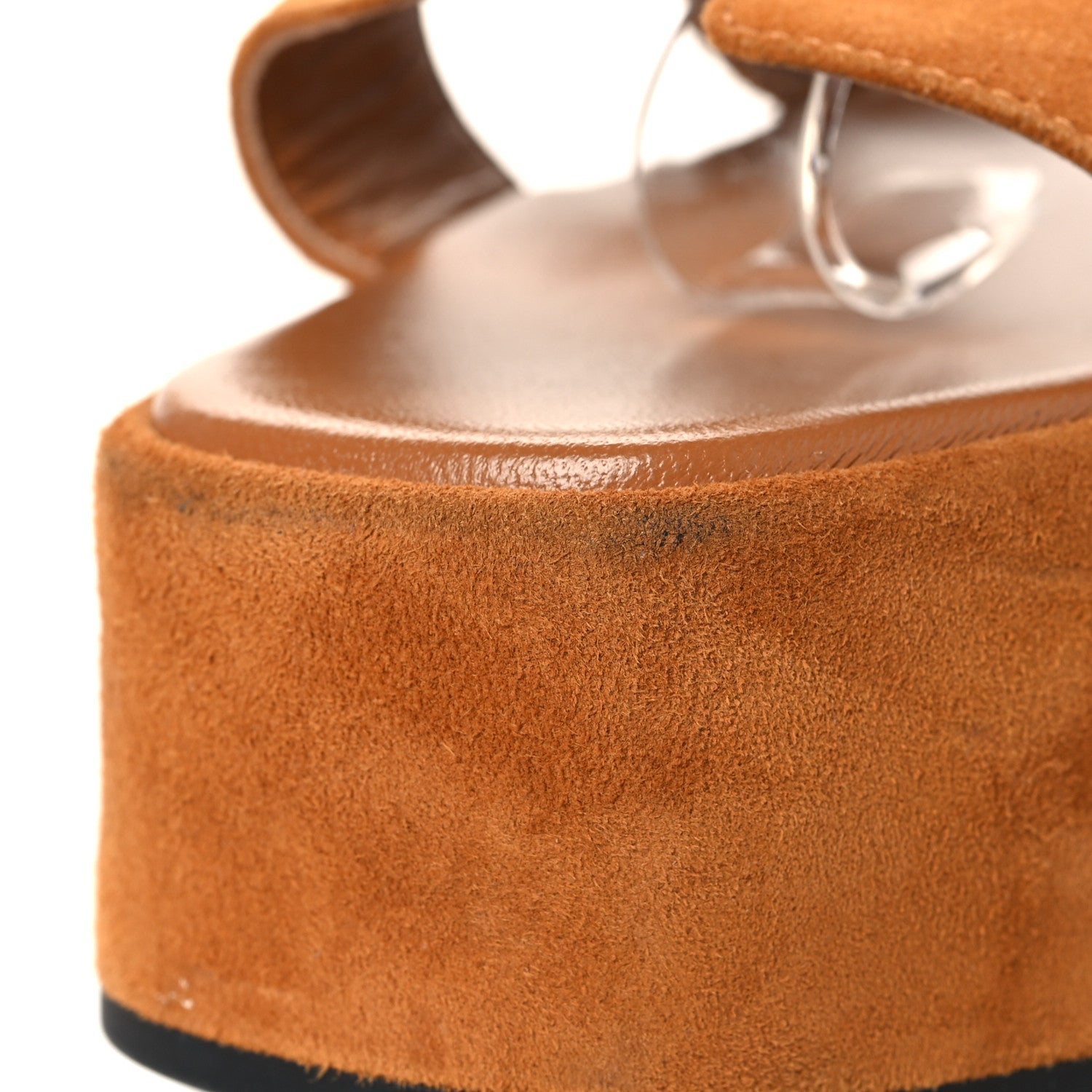Suede Goatskin Jam 30 Sandals 38 Naturel
