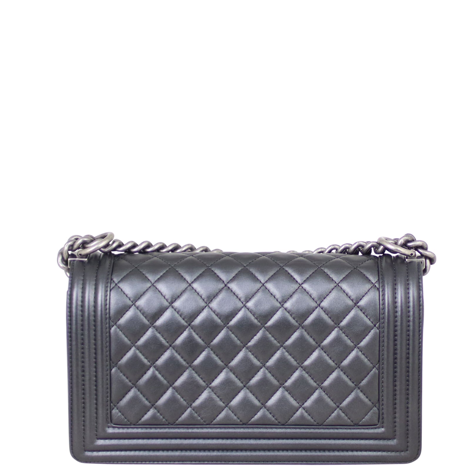 Chanel Boy Old Medium | Black 20 Series