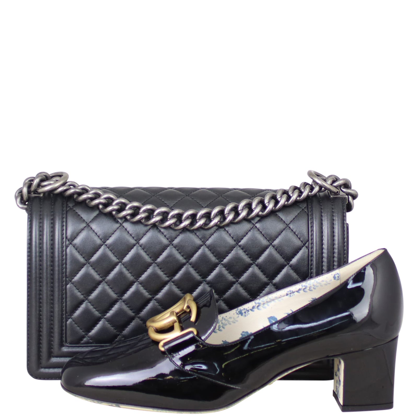 Chanel Boy Old Medium | Black 20 Series