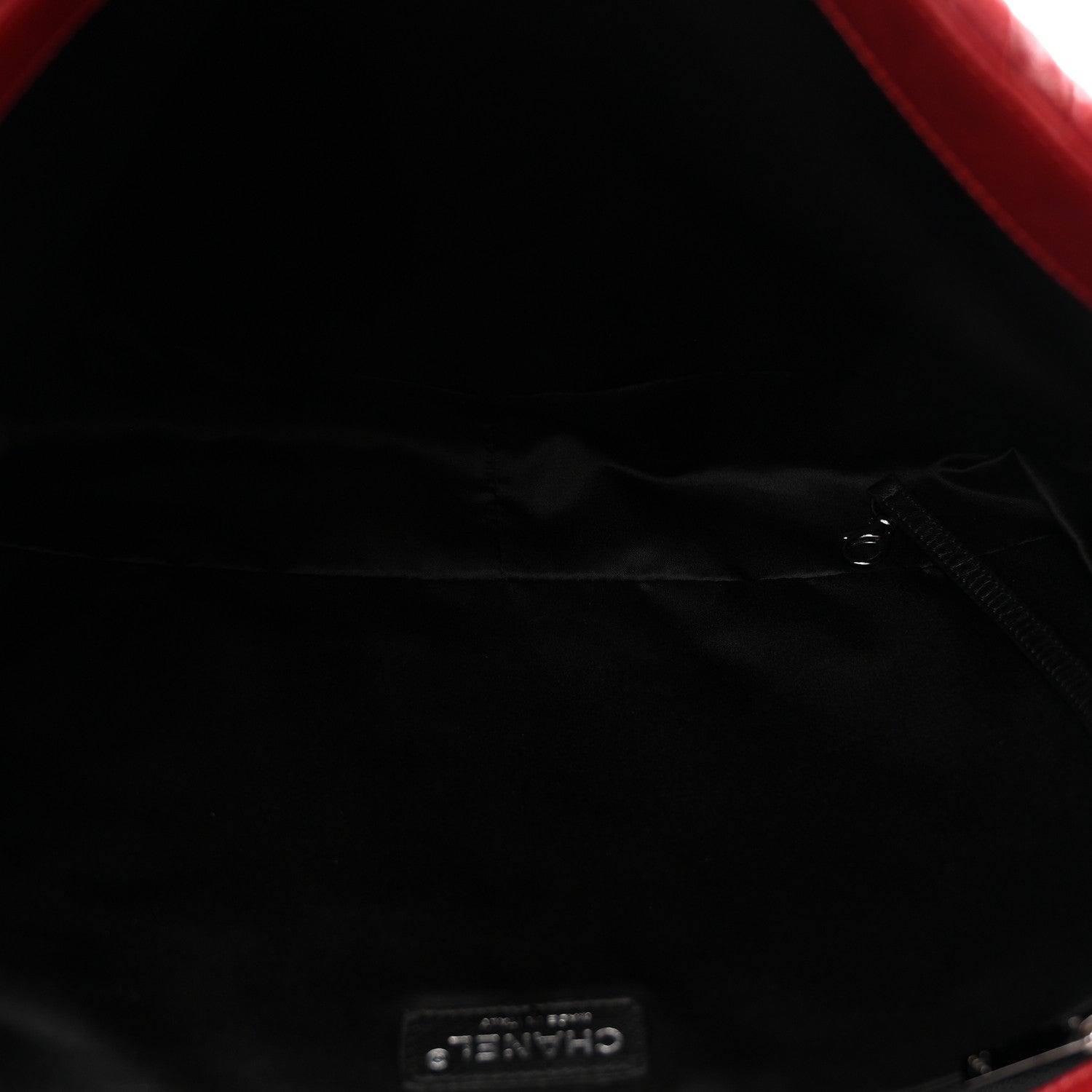 Glazed Calfskin Twisted Maxi Flap Red