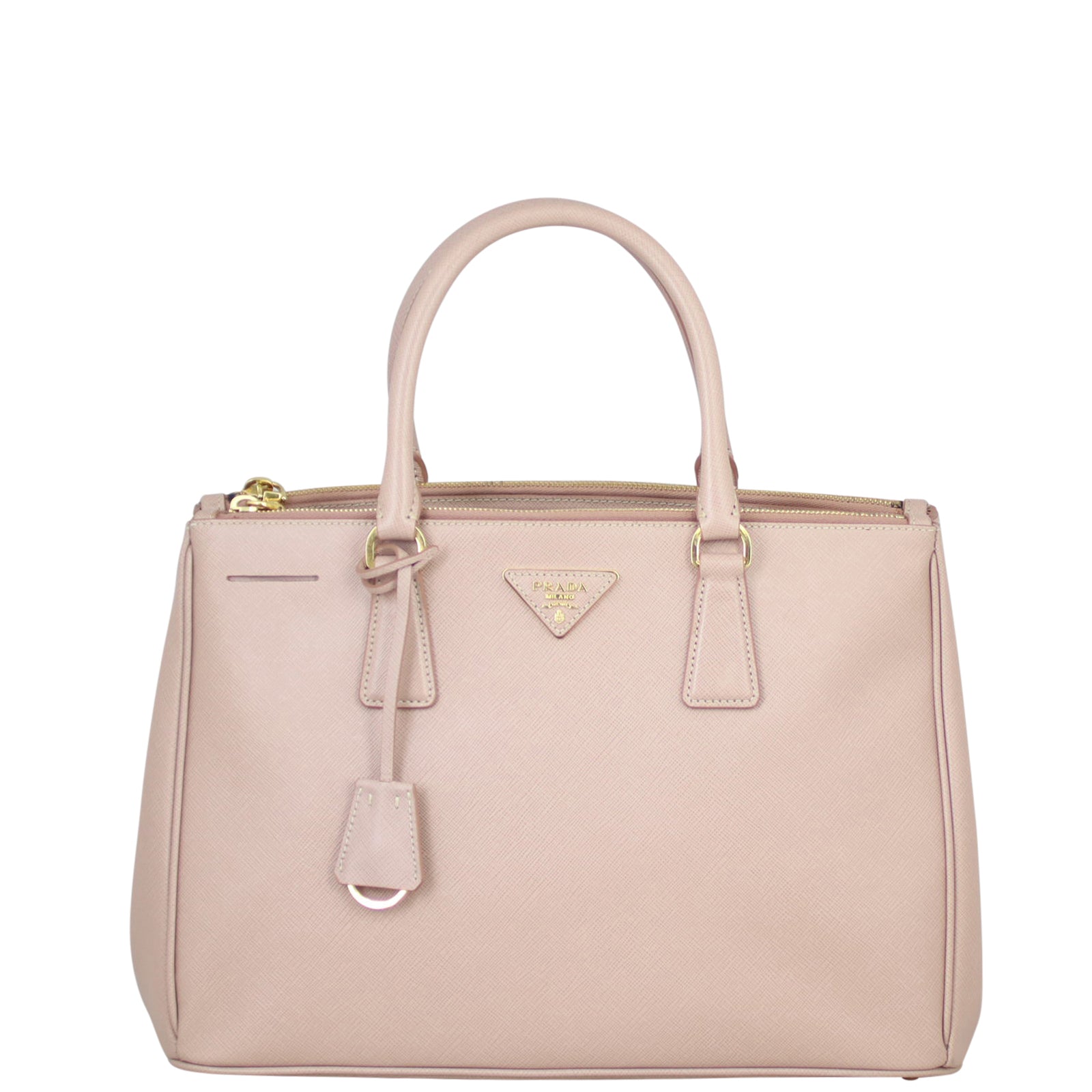 Prada Saffiano Lux Galleria Double Zip Tote Medium