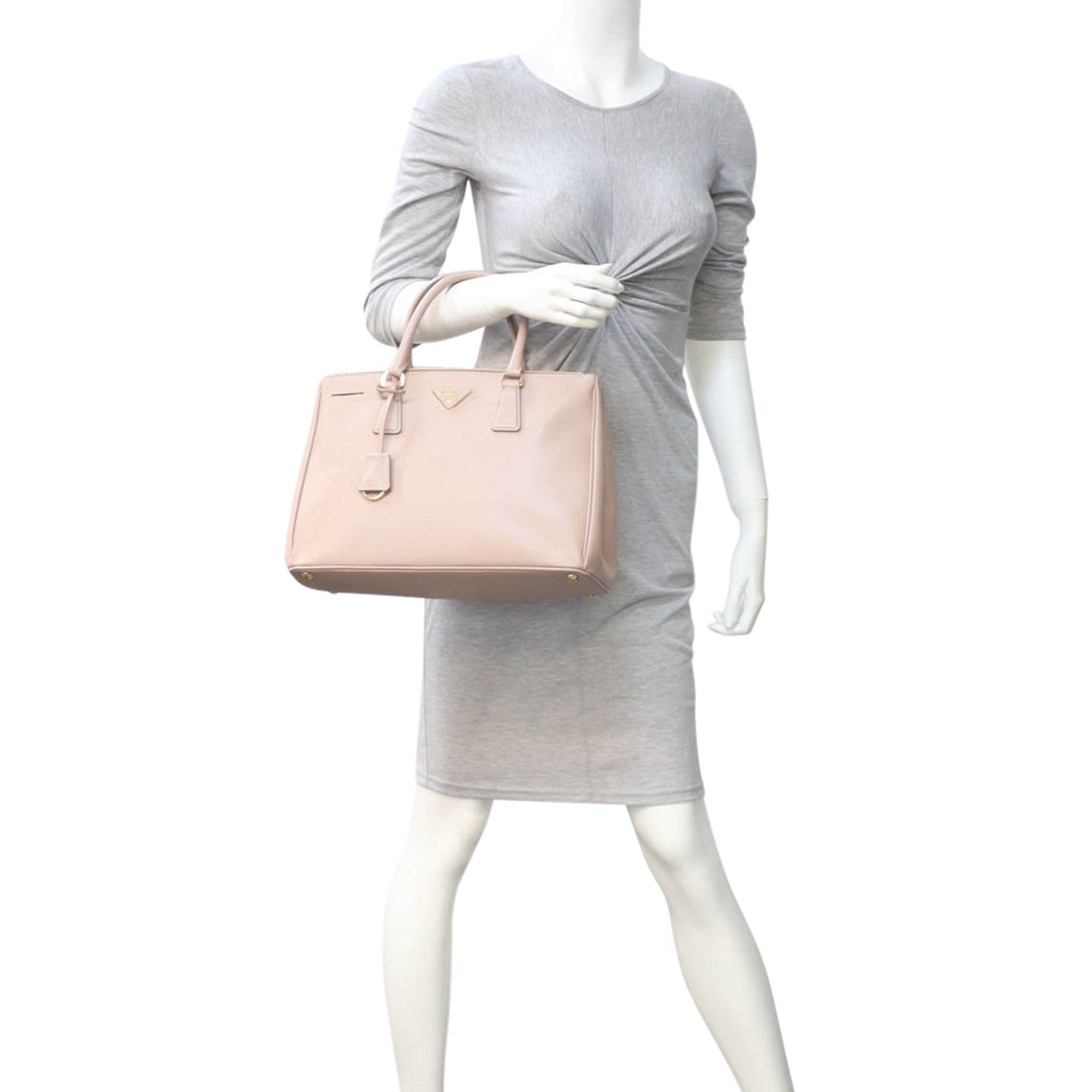 Prada Saffiano Lux Galleria Double Zip Tote Medium