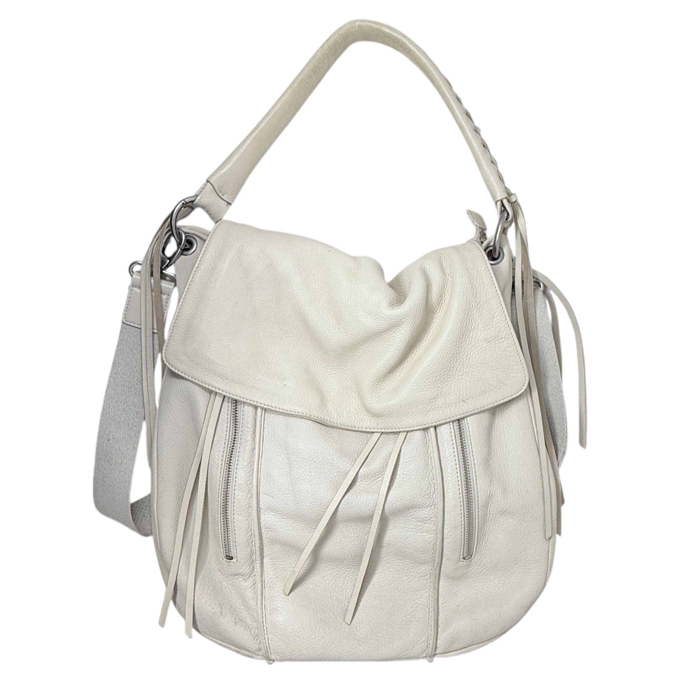 Vintage Leather Hobo Crossbody By Christopher Kon, Size: Large